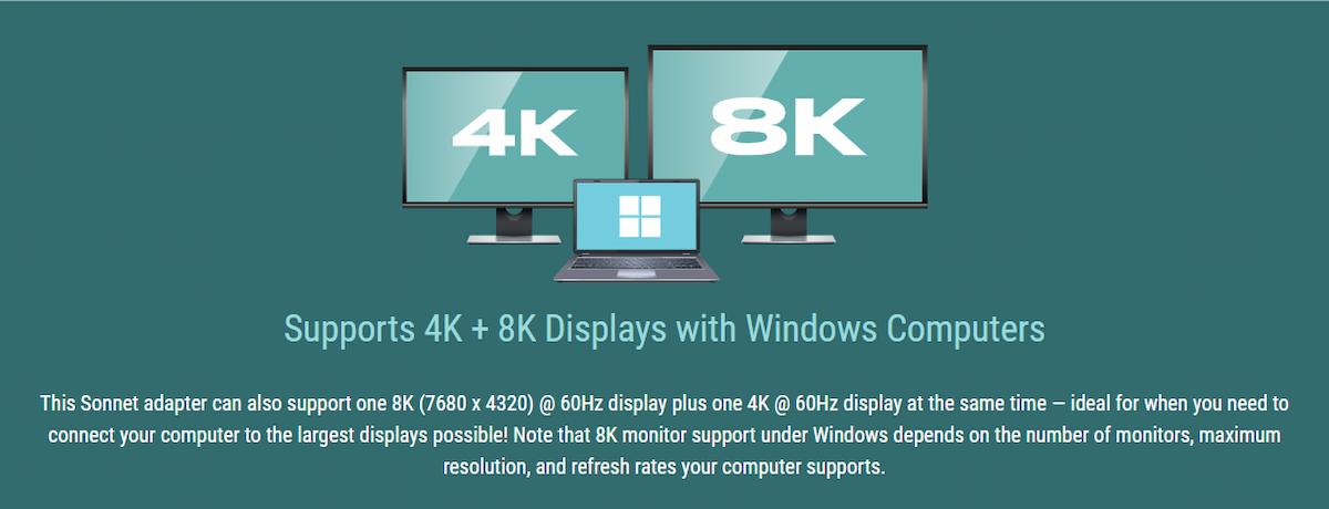 Sonnet Thunderbolt 3 Dual 4K HDMI 2.1 Adapter Sonnet Thunderbolt 3 Dual 4K HDMI 2.1 Adapter